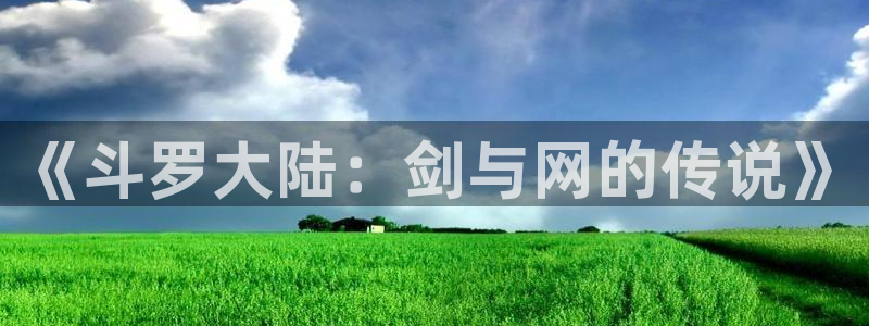 禁漫天堂官网.：《斗罗大陆：剑与网的传说》